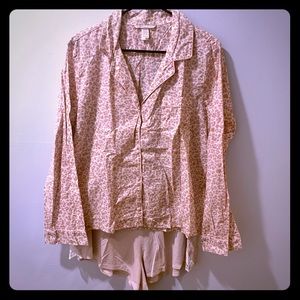 NWT VS Pink Leopard Pajama Set